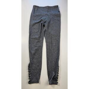 Victoria's Secret PINK yoga size small S grey pocket capri leggings y2k cut out